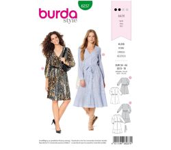 Střih Burda 6237 - Košilové šaty, letní šaty
