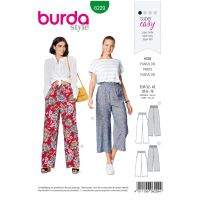 Střih Burda 6229 - Kalhoty, letní kalhoty
