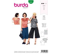 Střih Burda 6225 - Tričko, hedvábné tričko