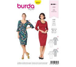 Střih Burda 6223 - Pouzdrové šaty