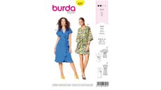 Střih Burda 6207 - Zavinovací šaty, letní šaty