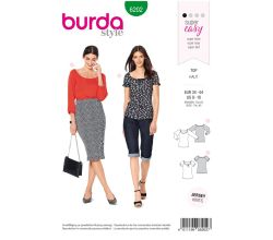 Střih Burda 6202 - Jednoduché tričko