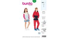 Střih Burda 9301 - Dětská mikina (2 varianty)