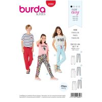 Střih Burda 9300 - Dětské tepláky