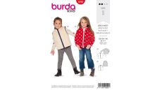 Střih Burda 9290 - Dětská bunda na zip, vesta