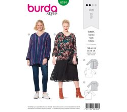 Střih Burda 6194 - Tunika pro plnoštíhlé