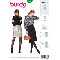 Střih Burda 6181 - Úzká áčková sukně