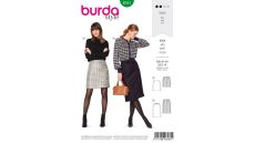 Střih Burda 6181 - Úzká áčková sukně