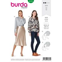 Střih Burda 6179 - Halenka, saténová halenka