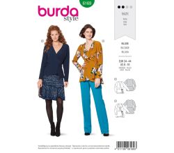 Střih Burda 6169 - Zavinovací halenka