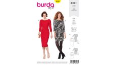 Střih Burda 6165 - Pouzdrové šaty