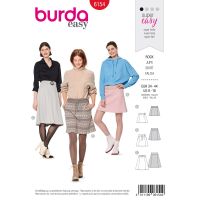 Střih Burda 6154 - Áčková sukně, mini sukně
