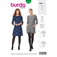 Střih Burda 6149 - Áčkové šaty s kapsami