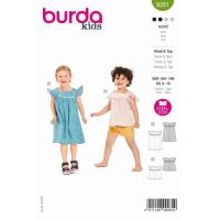 Střih Burda 9281 - Nabíraná halenka, halenkové šaty