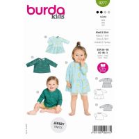 Střih Burda 9277 - Dětské šaty, tričko