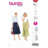 Střih Burda 6142 - Dlouhá letní sukně, midi sukně