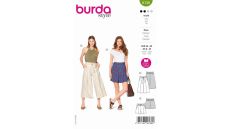 Střih Burda 6138 - Culottes, šortky s vysokým pasem