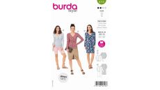 Střih Burda 6113 - Tričko s dlouhým rukávem, tričkové šaty