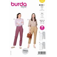 Střih Burda 6101 - Kalhoty s puky, 7/8 kalhoty