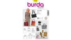 Střih Burda 7158 - Kabelka, taška, shopper