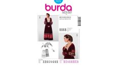 Střih Burda 7171 - Renesanční šaty