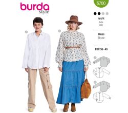 Střih Burda 5700 - Košile, skandinávská halenka