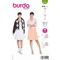 Střih Burda 5781 - Sukně se sklady, klasická tenisová sukně, sukně s knoflíky