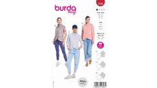 Střih Burda 5790 - Zavinovací rolák, mikina s rolákem