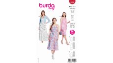 Střih Burda 5806 - Šaty na ramínka babydoll