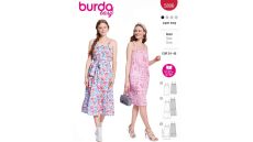 Střih Burda 5806 - Šaty na ramínka babydoll