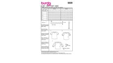 Střih Burda 5809 - Tričko s balonovými rukávy