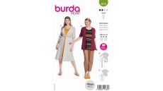 Střih Burda 5818 - Tričkové šaty, tričko, kardigan, kabátek, twin-set