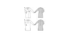 Střih Burda 5826 - Košilové šaty, zavinovací košilové šaty