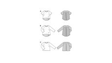 Střih Burda 5831 - Volné tričko, tričko s delším zadním dílem
