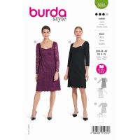 Střih Burda 5835 - Elegantní šaty, krajkové šaty