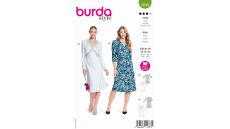 Střih Burda 5838 - Šaty s překřížením, koktejlové šaty