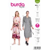 Střih Burda 5844 - Zavinovací šaty