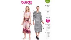 Střih Burda 5844 - Zavinovací šaty