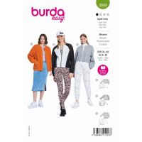 Střih Burda 5848 - Mikina, bomber, fleecová bunda