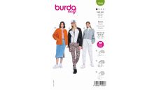 Střih Burda 5848 - Mikina, bomber, fleecová bunda