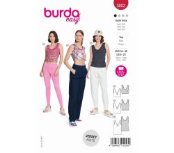 Střih Burda 5852 - Tílko, top, krátký top