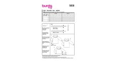 Střih Burda 5858 - Svetr se širokým rolákovým límcem, rolák