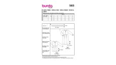 Střih Burda 5865 - Halenkové šaty, tunika