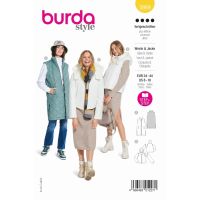 Střih Burda 5869 - Vesta, bunda s kapucí