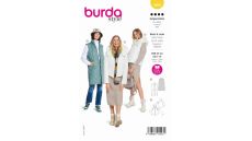 Střih Burda 5869 - Vesta, bunda s kapucí