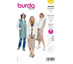 Střih Burda 5869 - Vesta, bunda s kapucí