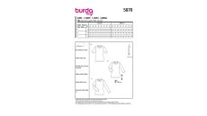 Střih Burda 5876 - Tričko s dlouhým rukávem