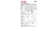 Střih Burda 5899 - Zavinovací šaty na ramínka