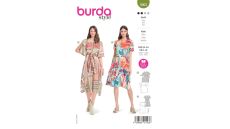 Střih Burda 5903 - Šaty s rozšířenou sukní