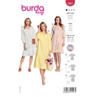 Střih Burda 5907 - Volné rovné šaty